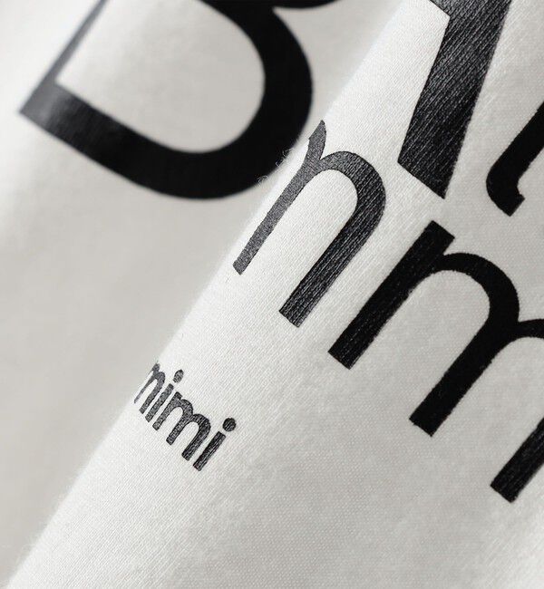 SHIPS any「《予約》【SHIPS any別注】monmimi:〈洗濯機可能〉ロゴ プリント ロンTEE 26SS」|Tシャツ・カットソー|