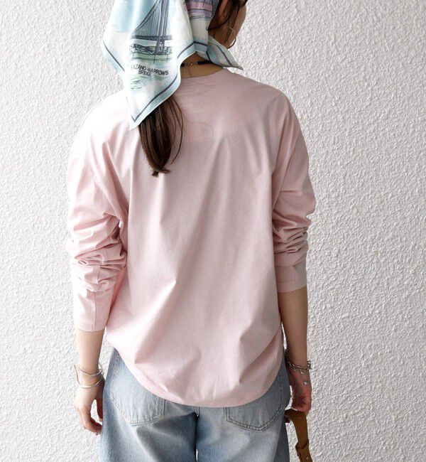 SHIPS any「《予約》【SHIPS any別注】monmimi:〈洗濯機可能〉ロゴ プリント ロンTEE 26SS」|Tシャツ・カットソー|