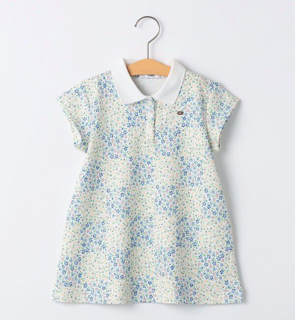 SHIPS KIDS「SHIPS KIDS:80～90cm / フラワー ポロシャツ ワンピース」|ワンピース|オフホワイト