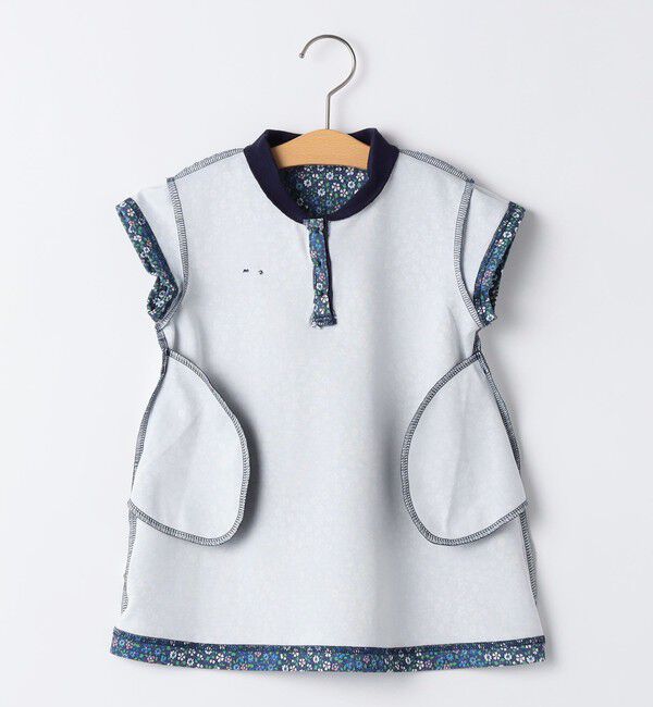 SHIPS KIDS「SHIPS KIDS:80～90cm / フラワー ポロシャツ ワンピース」|ワンピース|