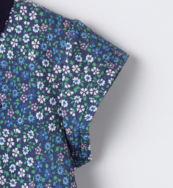 SHIPS KIDS「SHIPS KIDS:80～90cm / フラワー ポロシャツ ワンピース」|ワンピース|