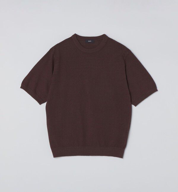 SHIPS「SHIPS:〈接触冷感/ 手洗い可能〉ラミー ニット Tシャツ」|ニット・セーター|