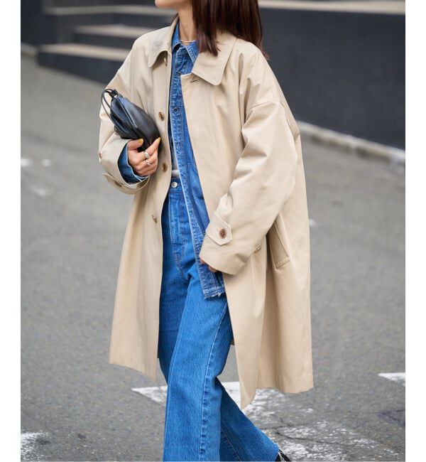 OUTDOOR PRODUCTS Usual Things「ライナーチェックステンカラーコート」|ステンカラーコート|