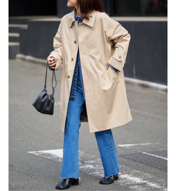 OUTDOOR PRODUCTS Usual Things「ライナーチェックステンカラーコート」|ステンカラーコート|