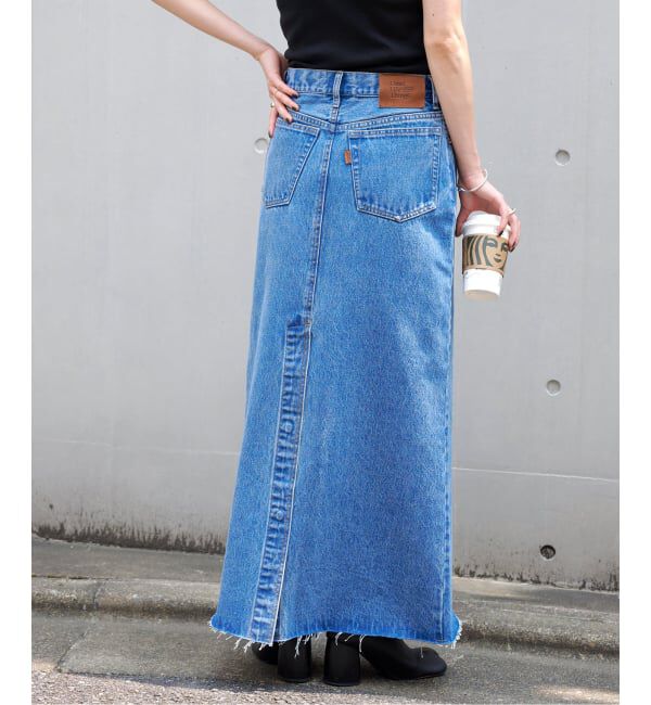 OUTDOOR PRODUCTS Usual Things「≪予約 追加5≫ULTデニムスリットリーンスカート」|スカート|