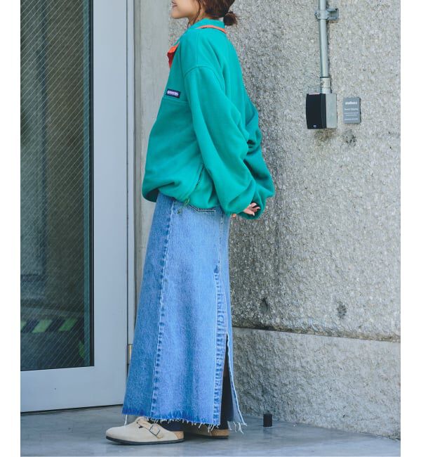 OUTDOOR PRODUCTS Usual Things「≪予約 追加5≫ULTデニムスリットリーンスカート」|スカート|