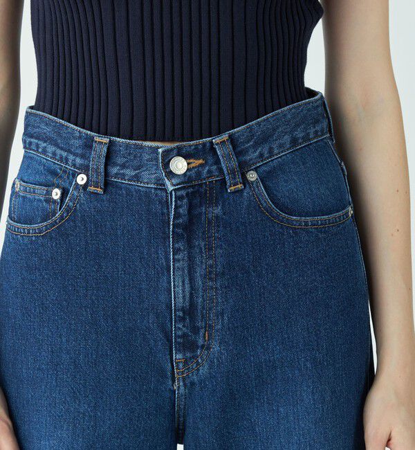 MACPHEE「デニム ワイドストレートパンツ」|デニム|