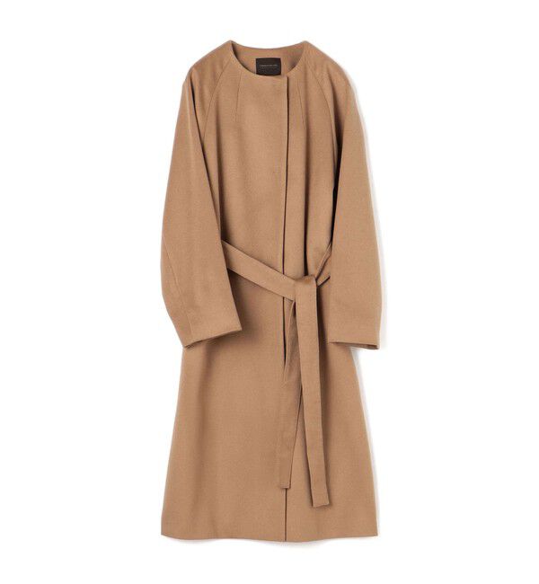 TOMORROWLAND collection「ピュアカシミヤ ノーカラーコート」|ノーカラーコート|47 キャメル