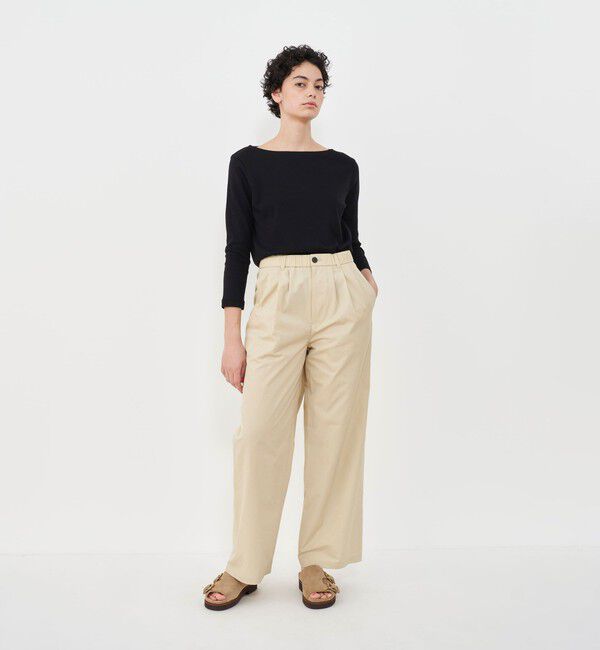 GALERIE VIE「ソフトジャージーリブ ボートネックプルオーバー」|Tシャツ・カットソー|