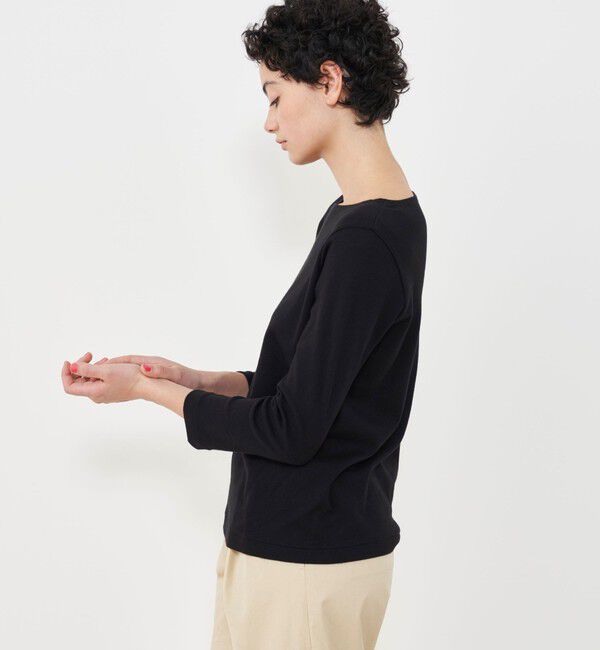 GALERIE VIE「ソフトジャージーリブ ボートネックプルオーバー」|Tシャツ・カットソー|