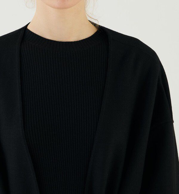 GALERIE VIE「ミルドスムース カラーレスコート」|ノーカラーコート|