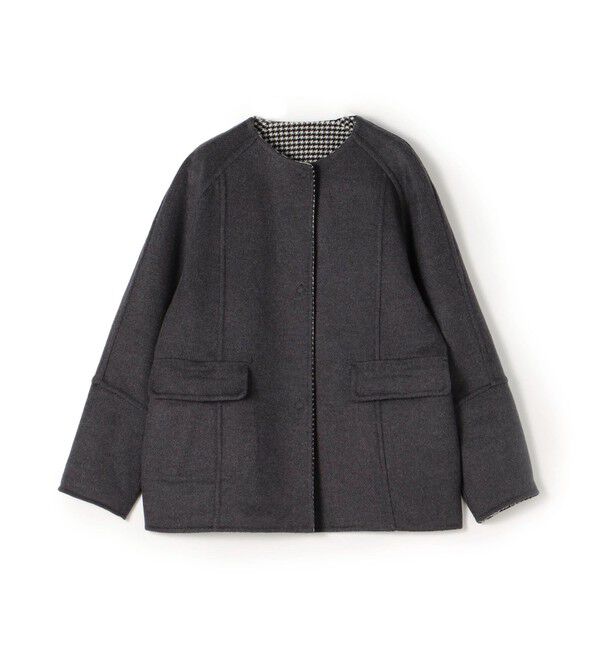 TOMORROWLAND collection「スーパーダブルフェイス リバーシブルコート」|ノーカラーコート|