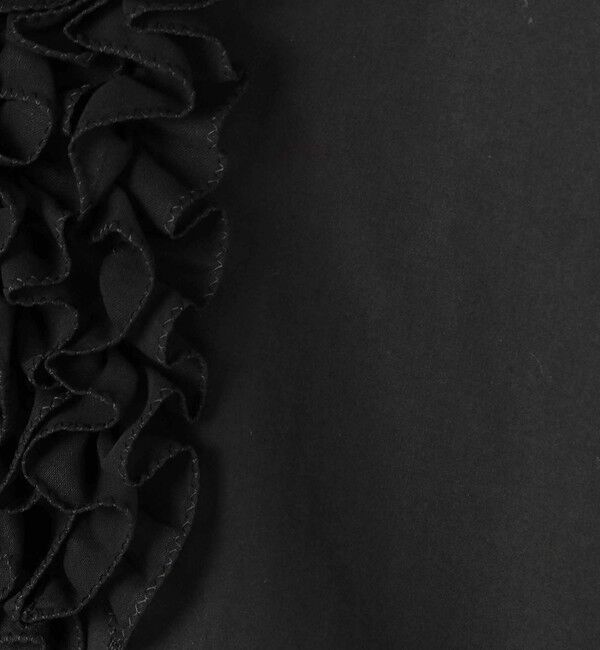 TOMORROWLAND collection「ブラックコンビネーション フリルブラウス」|シャツ・ブラウス|