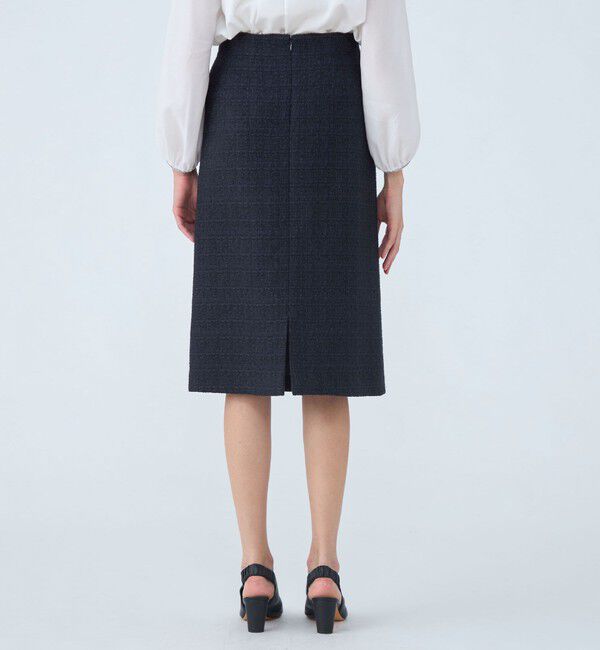 Ballsey「ラメミックスツイード プレーンタイトスカート」|タイト|