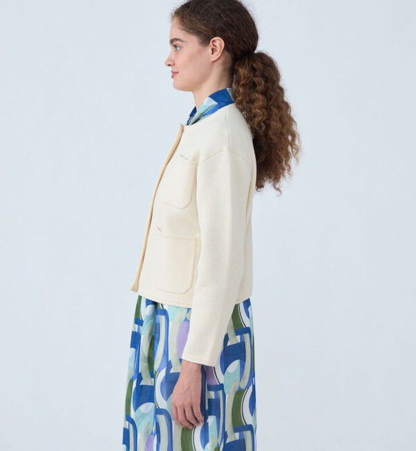 Ballsey「コットンポリエステルダブルフェイス 4ポケットカーディガン」|カーディガン|