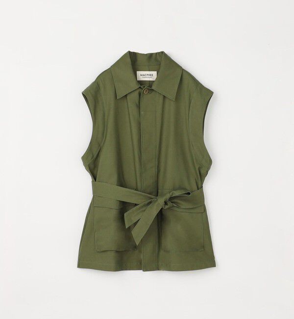 MACPHEE「スラブバックサテン ミリタリージャケット」|ミリタリージャケット|