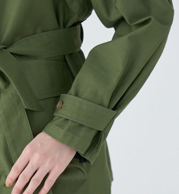 MACPHEE「スラブバックサテン ミリタリージャケット」|ミリタリージャケット|