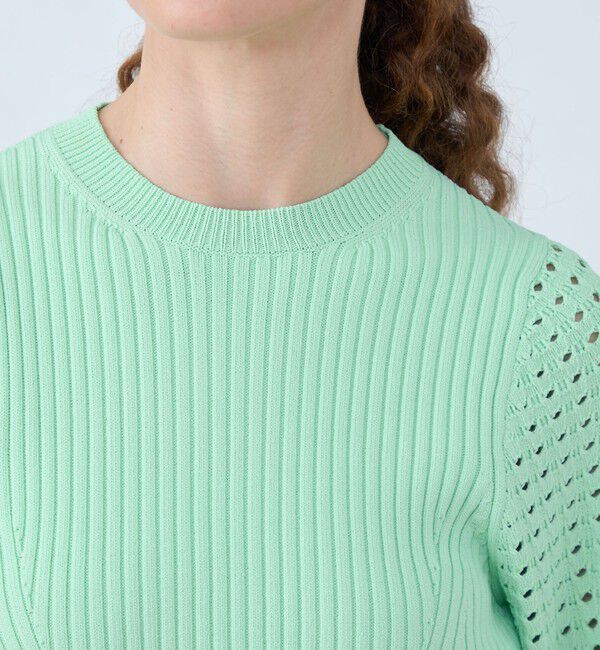 Ballsey「レーヨンストレッチ クルーネックプルオーバー」|ニット・セーター|