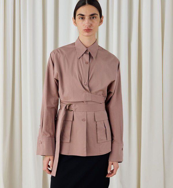 DES PRES「コットンストレッチポプリン レイヤードシャツ」|シャツ・ブラウス|