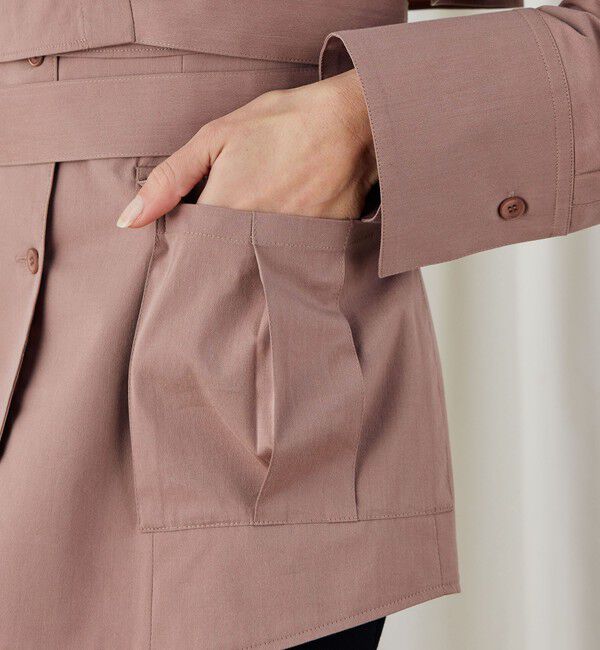 DES PRES「コットンストレッチポプリン レイヤードシャツ」|シャツ・ブラウス|