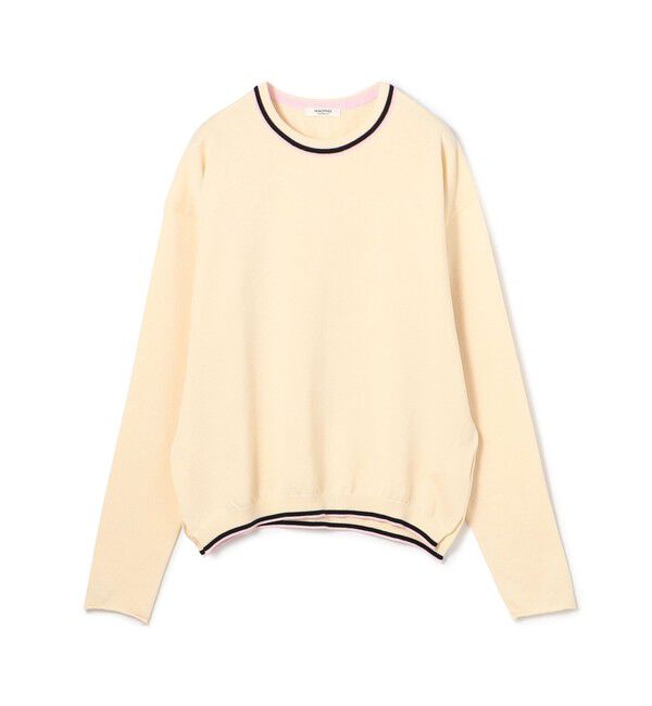 MACPHEE「ドライコットン クルーネックプルオーバー」|ニット・セーター|42 ライトベージュ系