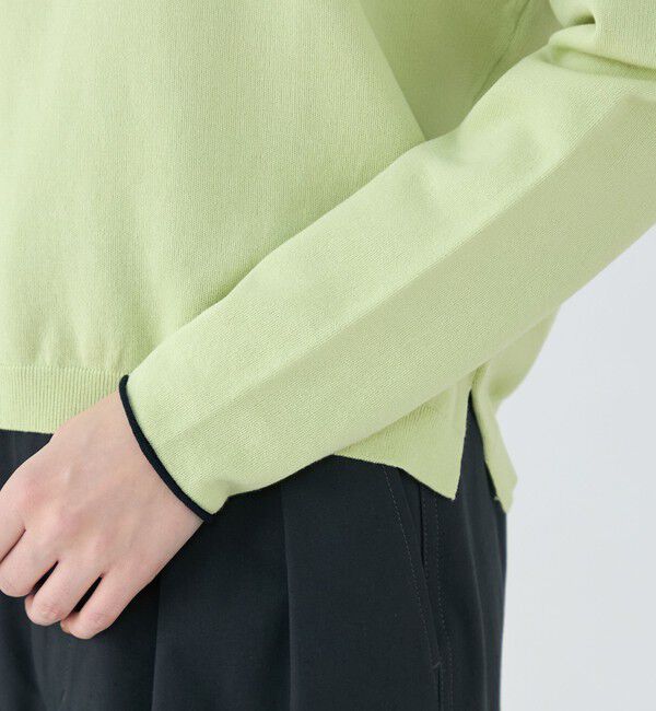 MACPHEE「ドライコットン クルーネックプルオーバー」|ニット・セーター|