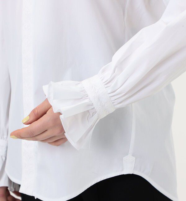 TOMORROWLAND BUYING WEAR「BOURRIENNE BOUDOIR コットン スタンドカラーシャツ」|シャツ・ブラウス|