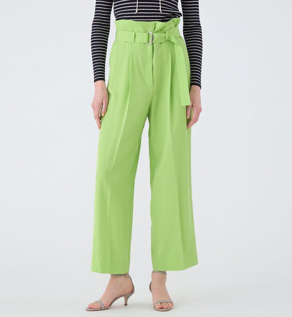 Ballsey「セルロースツイル ハイウエストテーパードパンツ」|その他|