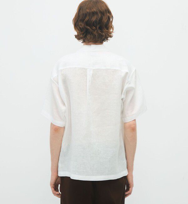 CABaN「CABaN リネン オープンカラーシャツ」|シャツ・ブラウス|
