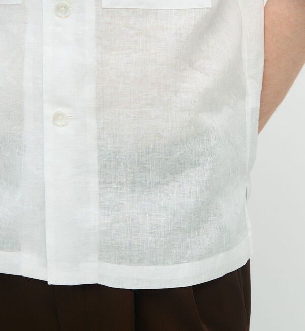 CABaN「CABaN リネン オープンカラーシャツ」|シャツ・ブラウス|