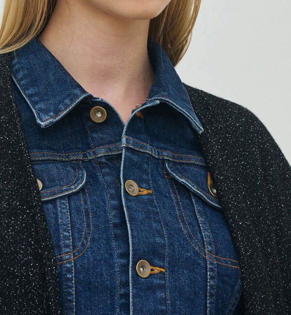 DES PRES「ノイジーインレーステッチ ロングコート」|ノーカラーコート|