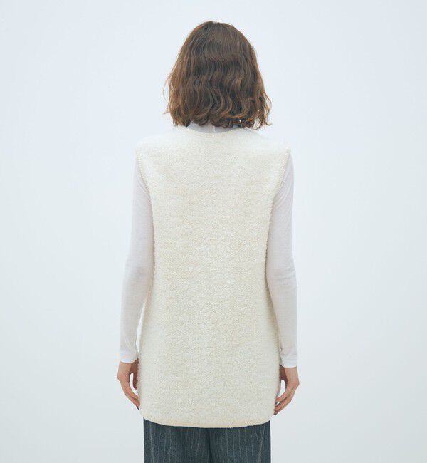 MACPHEE「ムートン ロングジレ」|ベスト・ジレ|