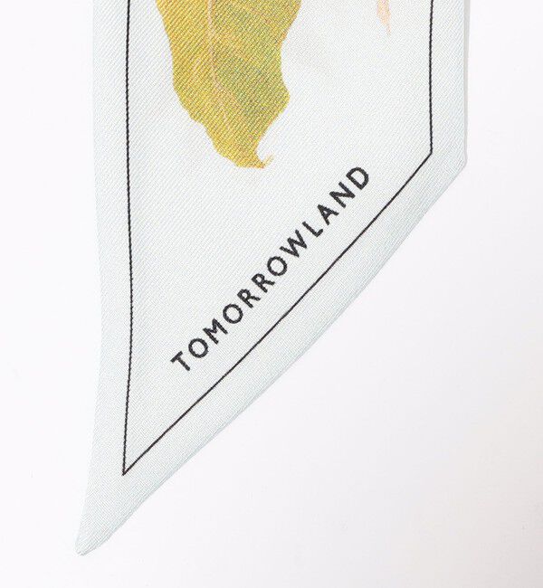 TOMORROWLAND GOODS「Atelier TOMORROWLAND AUTUMN FLOWER BANDEAU シルクスカーフ」|バンダナ・スカーフ|