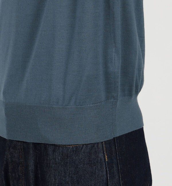 TOMORROWLAND MENS「TOMORROWLAND tricot スーパーファインメリノウール ニットポロシャツ S-WOOL」|ニット・セーター|