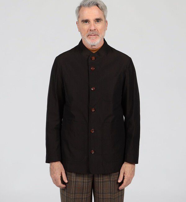 TOMORROWLAND MENS「コットンシャンブレー サボアジャケット」|ブルゾン・スタジャン|