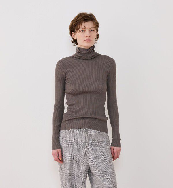 GALERIE VIE「プルミエールウールリブ タートルネックプルオーバー」|ニット・セーター|