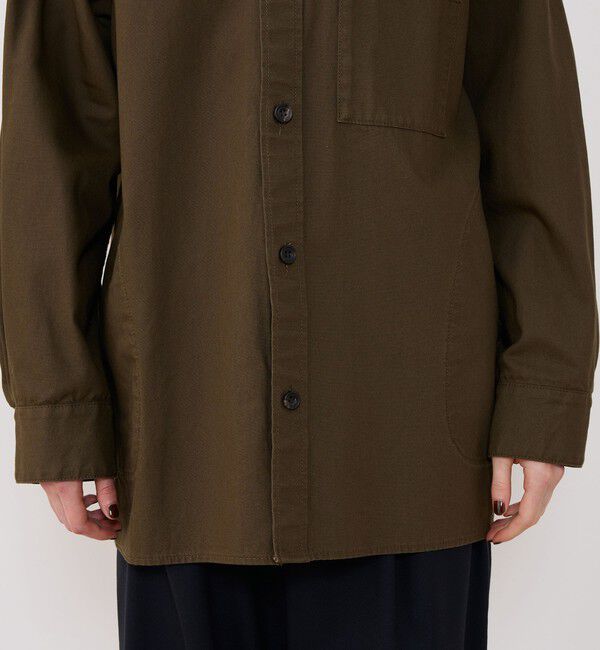 GALERIE VIE「ストーンウェーブコットン オーバーシャツブルゾン」|ミリタリージャケット|