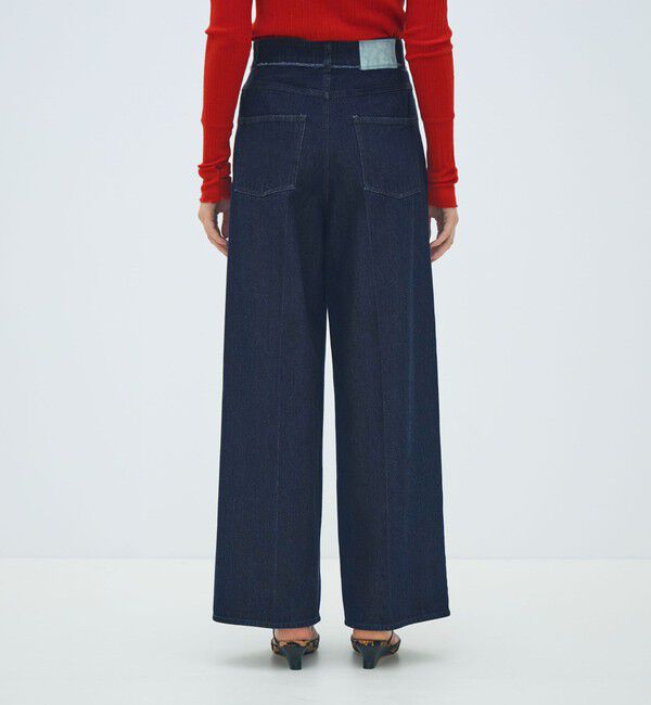 MACPHEE「ハードツイストデニム ワイドパンツ」|デニム|