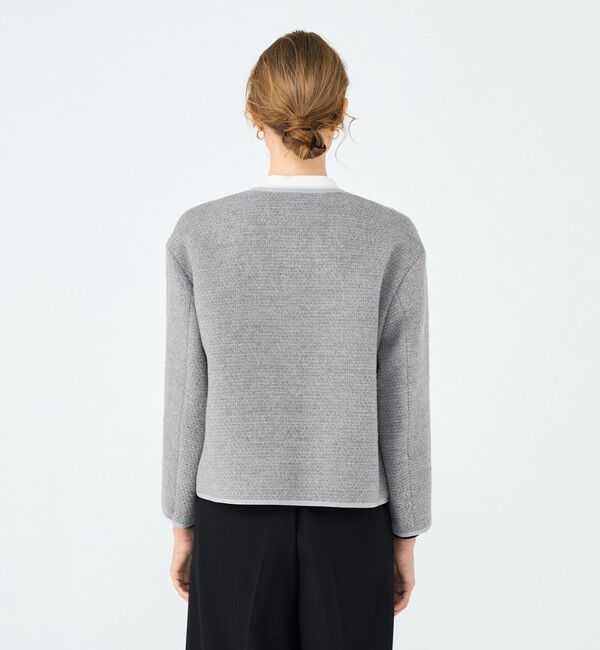 Ballsey「ファンシードビー クルーネックジャケット」|ノーカラージャケット|