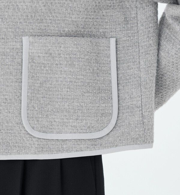 Ballsey「ファンシードビー クルーネックジャケット」|ノーカラージャケット|