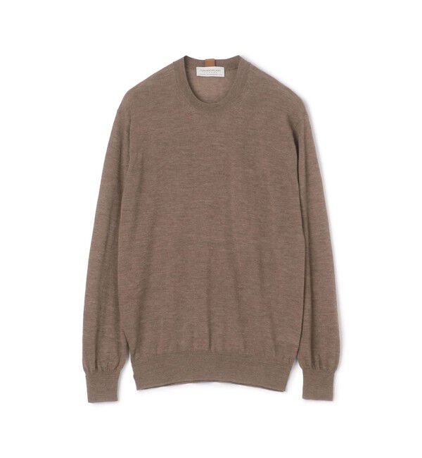TOMORROWLAND MENS「TOMORROWLAND tricot  カシミヤ クルーネックプルオーバー」|ニット・セーター|45 ライトブラウン