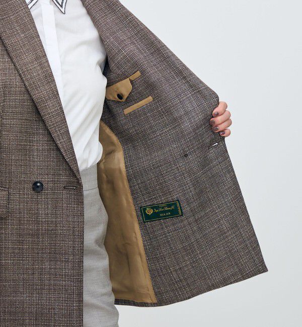 TOMORROWLAND collection「SILK AIR ERICA ダブルブレストジャケット」|テーラードジャケット|