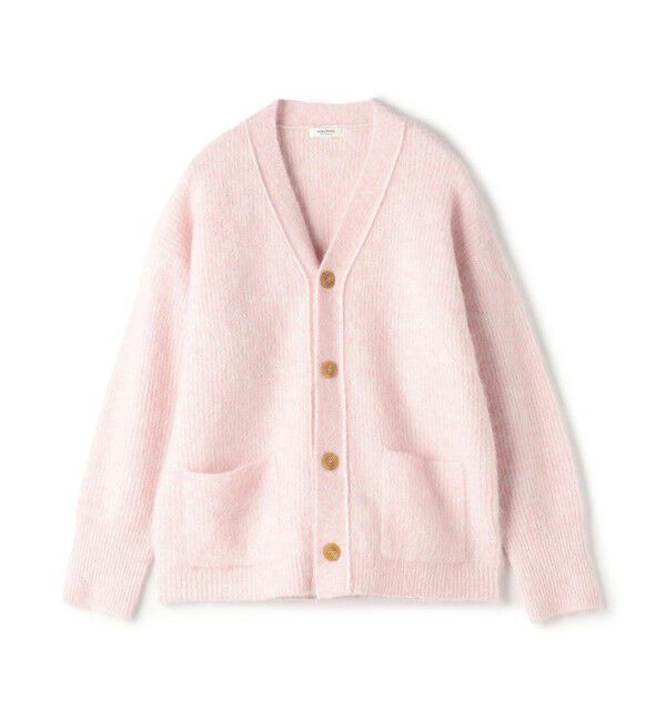 MACPHEE「シャギーアルパカ Vネックカーディガン」|カーディガン|31 ライトピンク