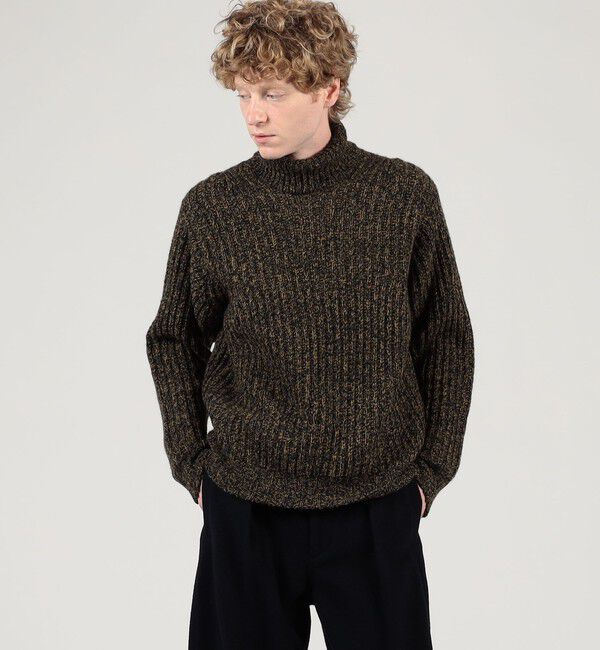 TOMORROWLAND MENS「TOMORROWLAND Tricot ウールカシミヤ メランジニット タートルネックプルオーバー」|ニット・セーター|