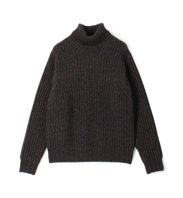 TOMORROWLAND MENS「TOMORROWLAND Tricot ウールカシミヤ メランジニット タートルネックプルオーバー」|ニット・セーター|68 ネイビー系