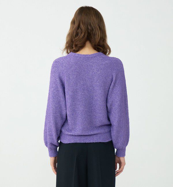 Ballsey「メタリックブークレー クルーネックプルオーバー」|ニット・セーター|