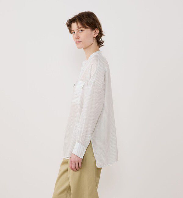 GALERIE VIE「シルクハブタエ フラップポケットシャツ」|シャツ・ブラウス|