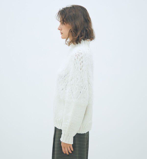 MACPHEE「アイレットシャギー ハイネックプルオーバー」|ニット・セーター|