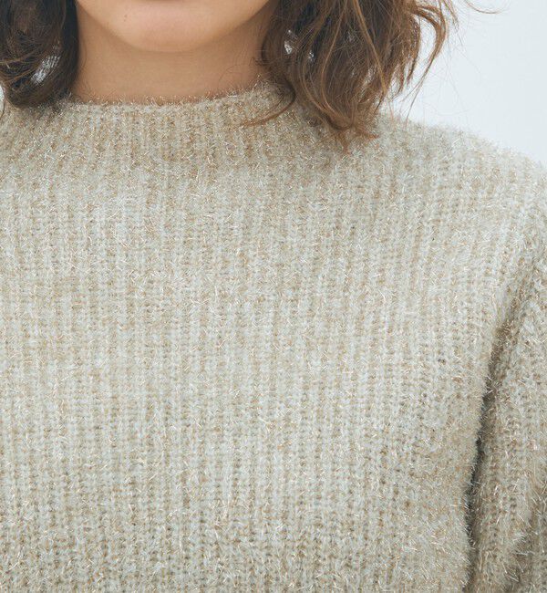 MACPHEE「ルレックスシェニール ハーフスリーブプルオーバー」|ニット・セーター|