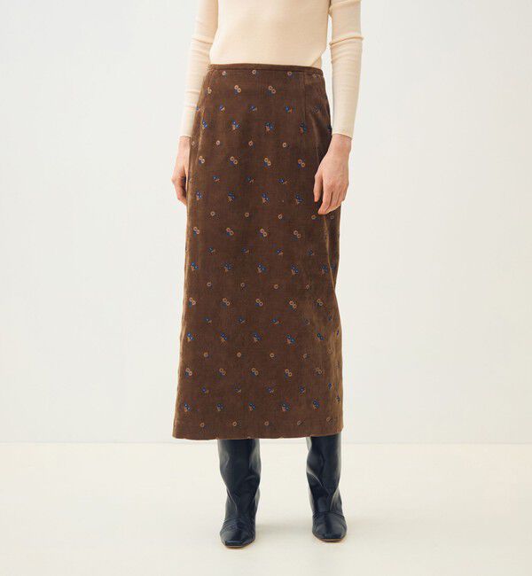 TOMORROWLAND collection「フルーロンベル Iラインスカート」|タイト|